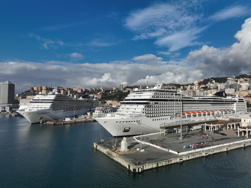 Em feito inédito dois navios da MSC iniciam cruzeiros de volta ao