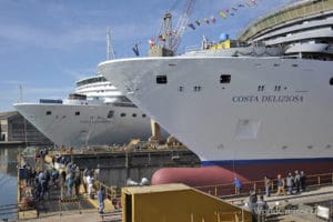 Logo após o Costa Luminosa, o mar ganha um novo diamante, nasce o Costa Deliziosa.