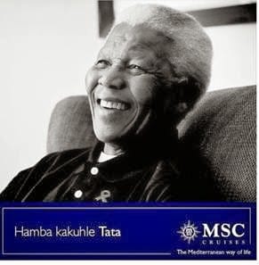MSC Cruzeiros presta homenagem a Nelson Mandela