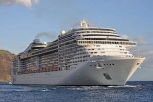 Navio da classe Fantasia fará roteiro ao Prata pela primeira vez